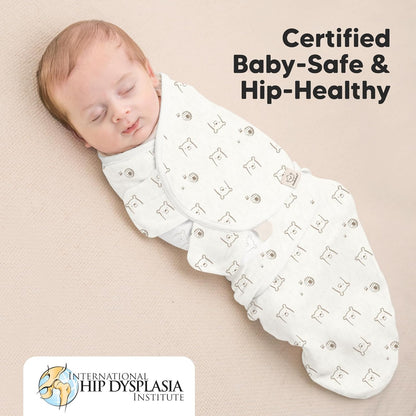 Baby Swaddle Sleep Sacks with Zipper - 3-Pack Swaddles for Newborns 0-3 Months, Infant, Baby Girls