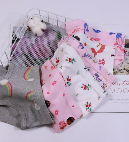 Hahan Girls Soft Panties Toddler Girls Cotton Underwear Kids Briefs