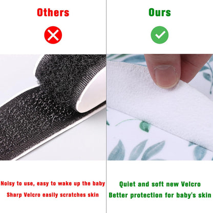 Newborn Sleep Sack Baby Swaddle,Swaddle me 3-6 Month,3-Way Adjustable Wearable Blanket,100% Rayon Cotton Swaddling Sleeping Bag，TOG 0.5 (Leaf, 3-6 Months)
