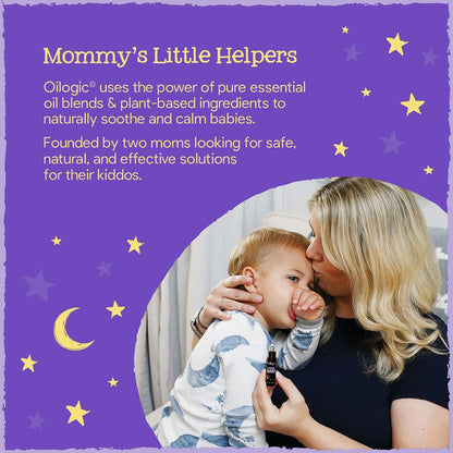 Oilogic Slumber & Sleep Bath Baby Essentials Gift Set - Includes All Over Wash, Calming Cream