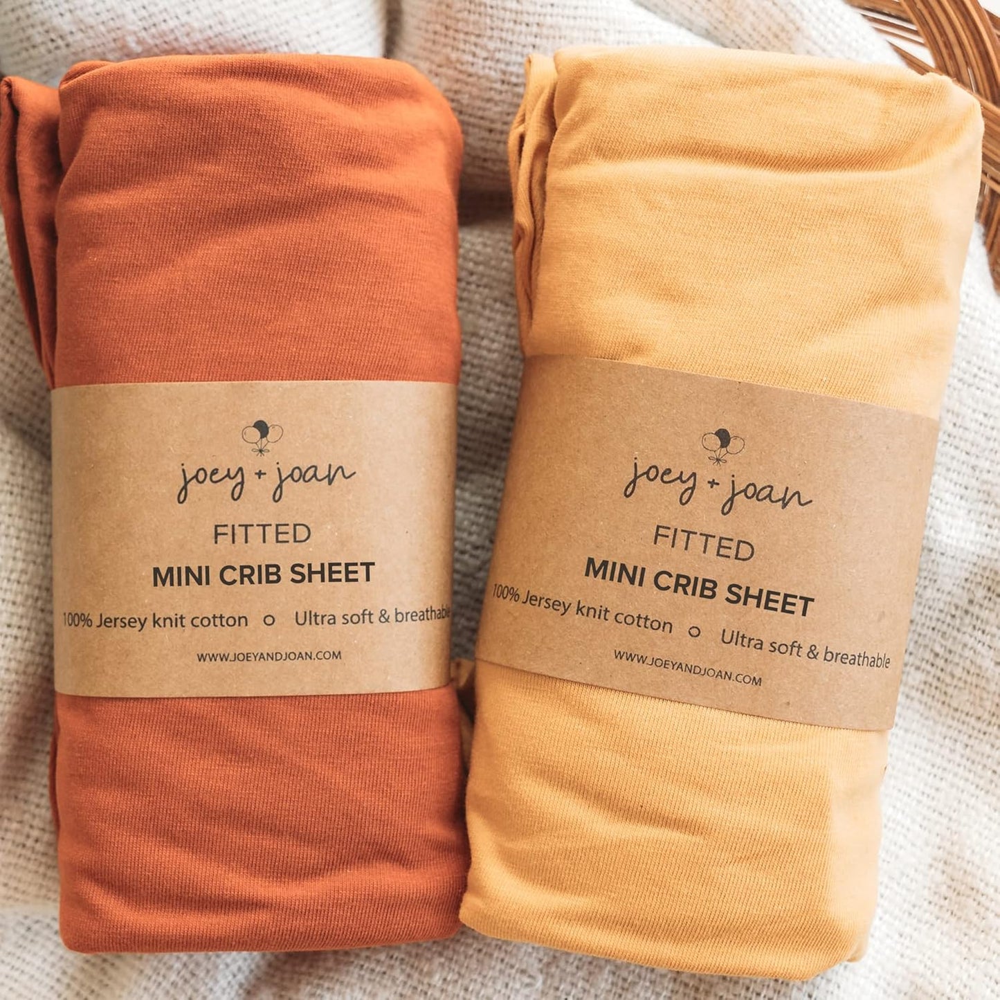 Mini Portable 24x38 Fitted Crib Sheets – Compatible with Dream on Me, Delta Porta Crib and Arms