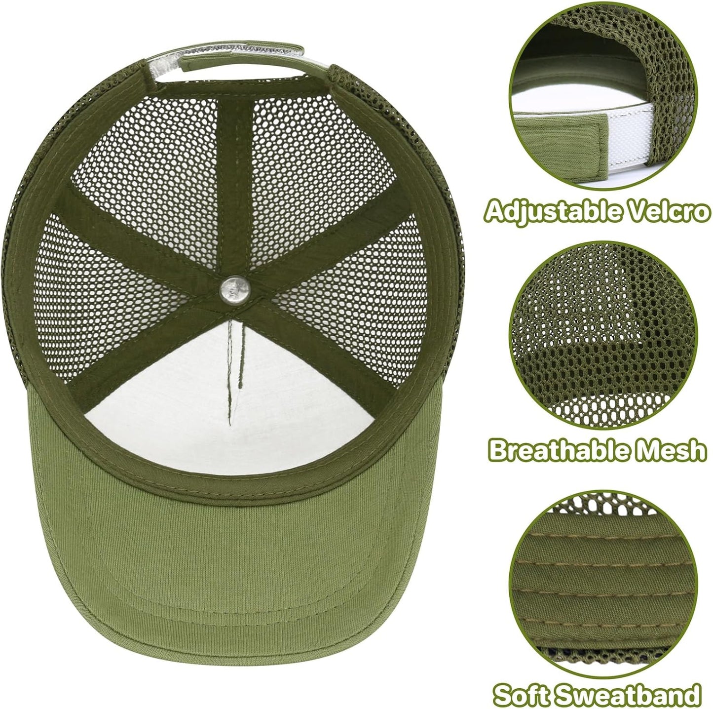 qikqik Baby Baseball Cap Toddler Baseball Hat with Mesh Infant Sun Hat UPF 50+ Baby Ball Cap Toddler Girl Hats Kids Hat Boys