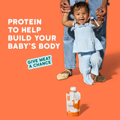 Serenity Kids 6+ Months Turkey Puree Baby Food Pouches - Ethically Sourced BPA-Free Pumpkin Puree &