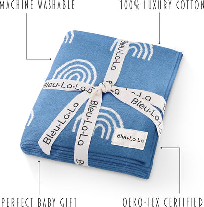 Baby Receiving Blanket Boys 100% Cotton Buttery Soft Cozy Receiving Swaddle Crib Stroller Blanket