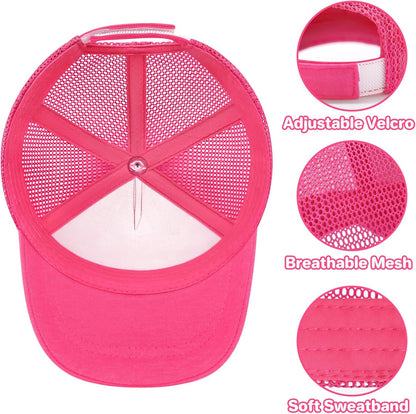 qikqik Baby Baseball Cap Toddler Baseball Hat with Mesh Infant Sun Hat UPF 50+ Baby Ball Cap Toddler Girl Hats Kids Hat Boys
