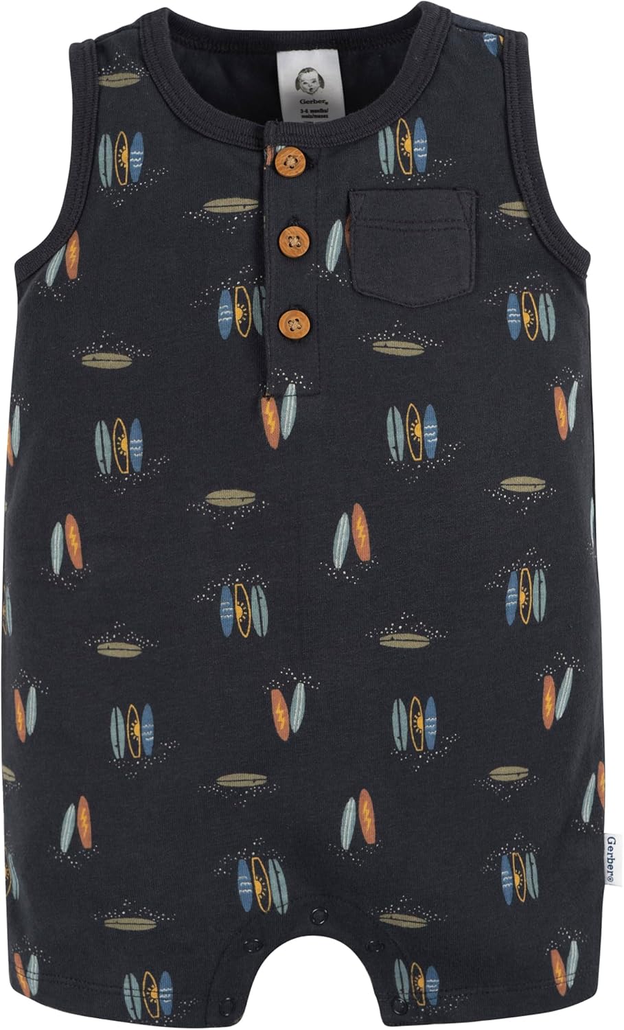 Gerber baby-boys Short Leg and Long Leg Romper Set