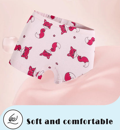 Sladatona Soft Girls Boyshort Panties Cotton Briefs Kids Underwear