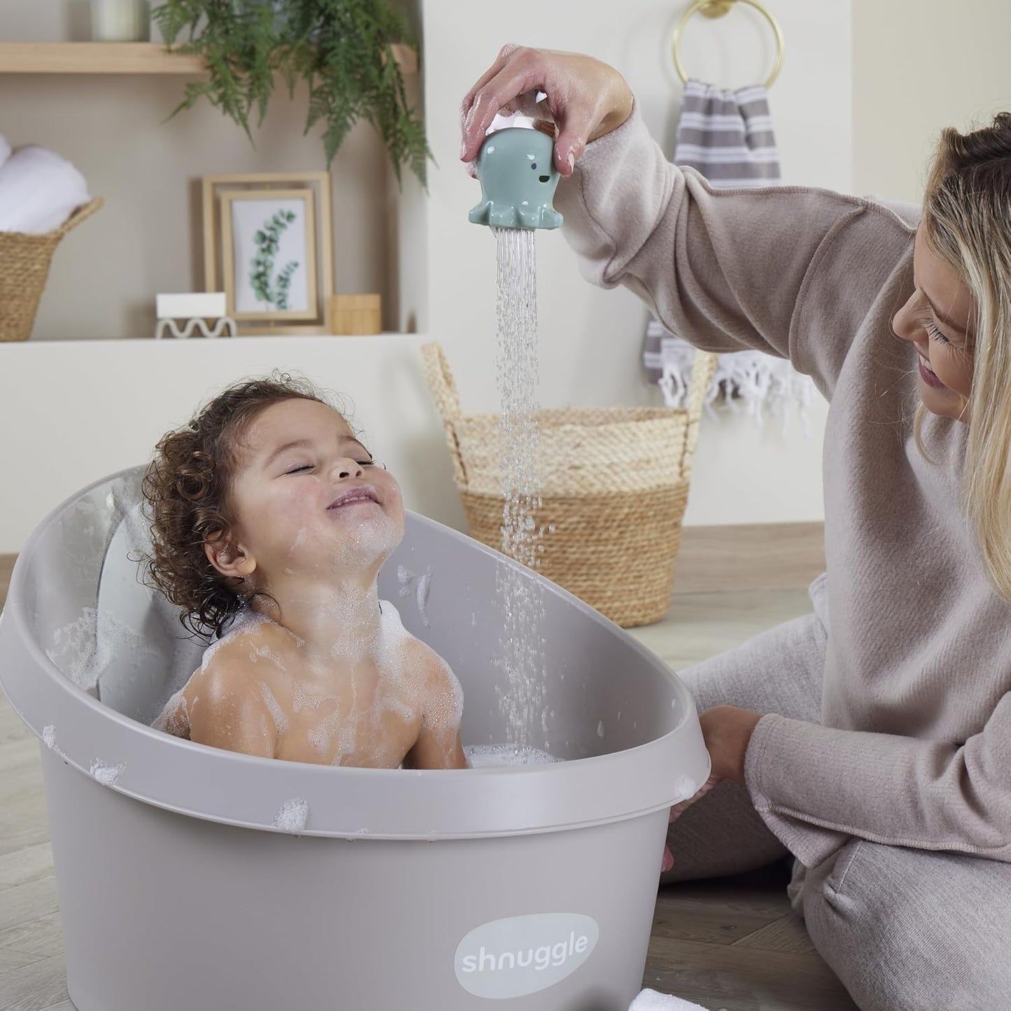 Toddler Bath Tub | Larger Bath for Bigger Kids at Bathtime | Includes Warm and Soft Foam backrest |