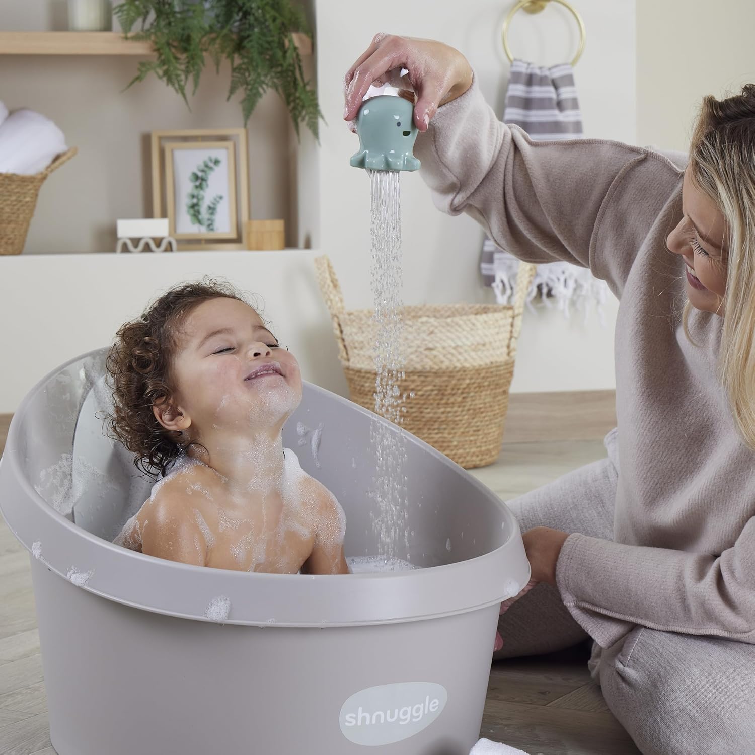 Toddler Bath Tub | Larger Bath for Bigger Kids at Bathtime | Includes Warm and Soft Foam backrest |