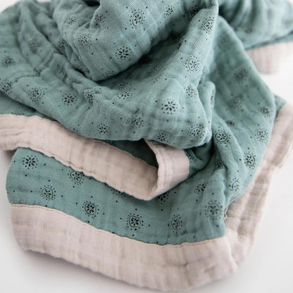 Little Unicorn Newborn Receiving Quilt | Ultra- Soft, Multi-Layered Muslin Fabric | Gift for
