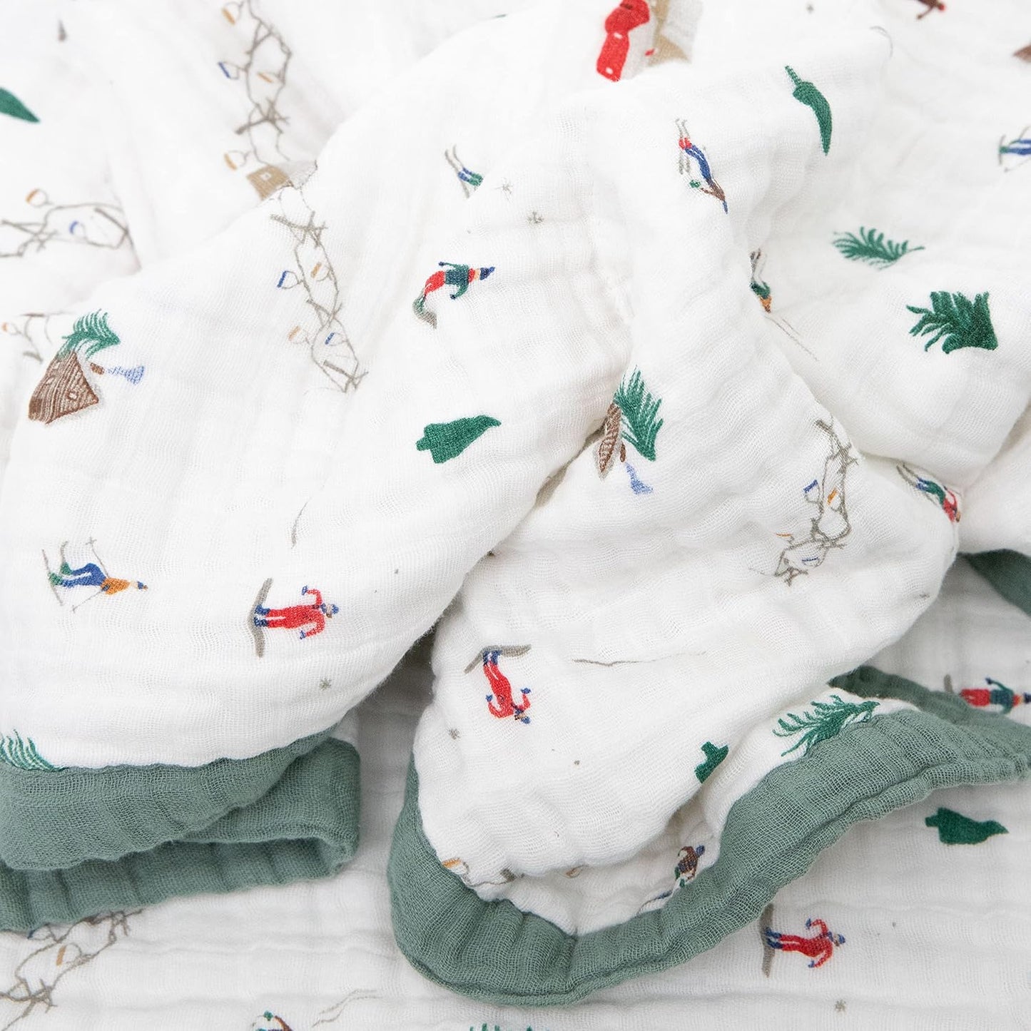 Little Unicorn Premium Quilted Throw | Super Soft, Multi-Layered Muslin XL Blanket| Great for Kids