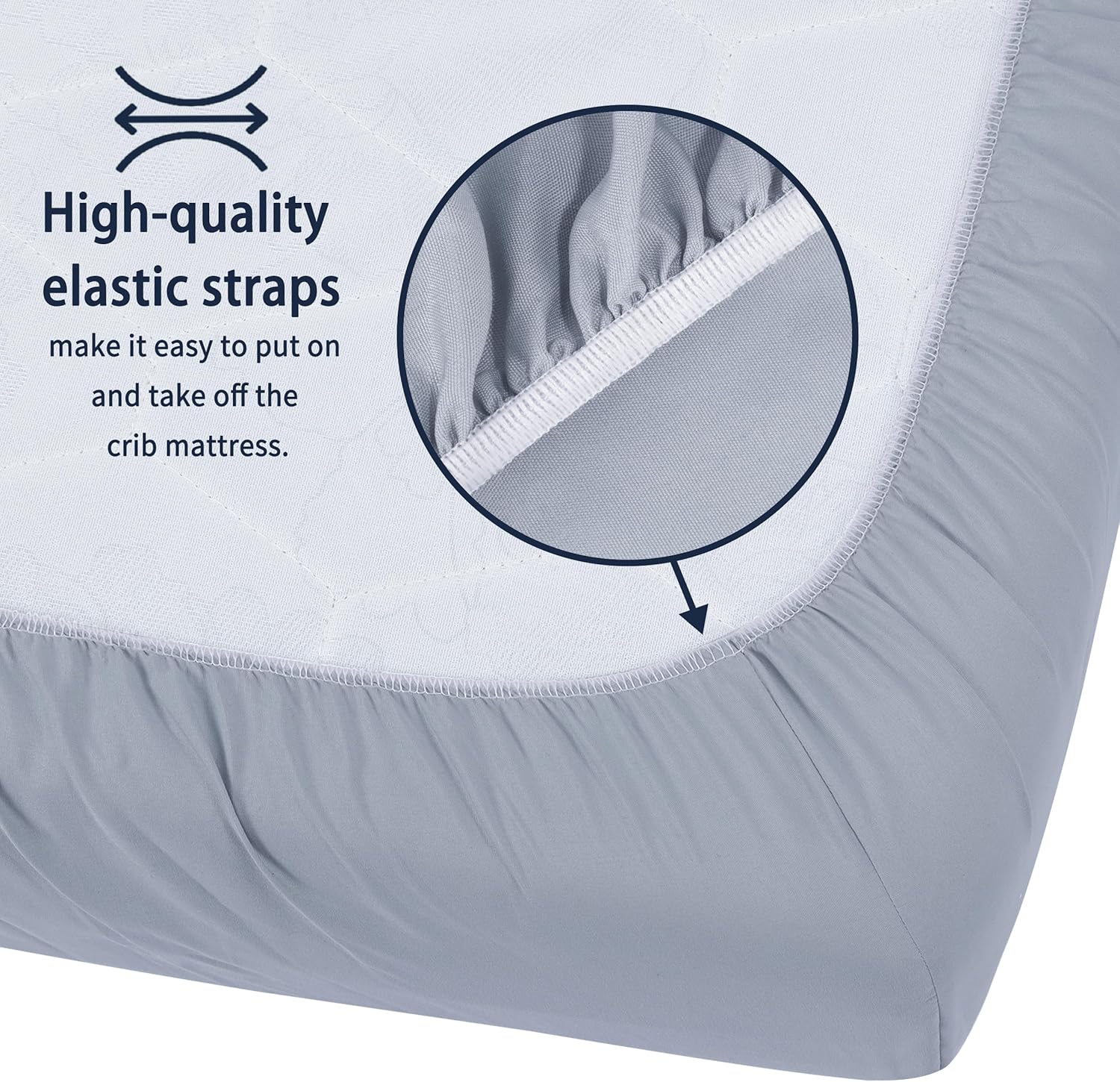 Pack and Play Sheets Fitted, 2 Pack Pack n Play Sheets for Graco Pack n Play Mattress, Unisex
