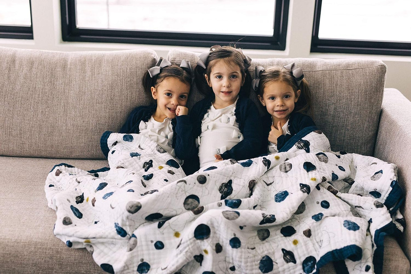 Little Unicorn Premium Quilted Throw | Super Soft, Multi-Layered Muslin XL Blanket| Great for Kids