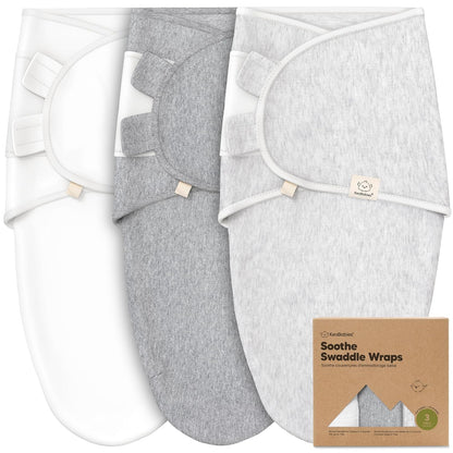 3-Pack Organic Baby Swaddle Sleep Sacks - Swaddles for Newborns, Infant 0-3 Months, Baby Girls