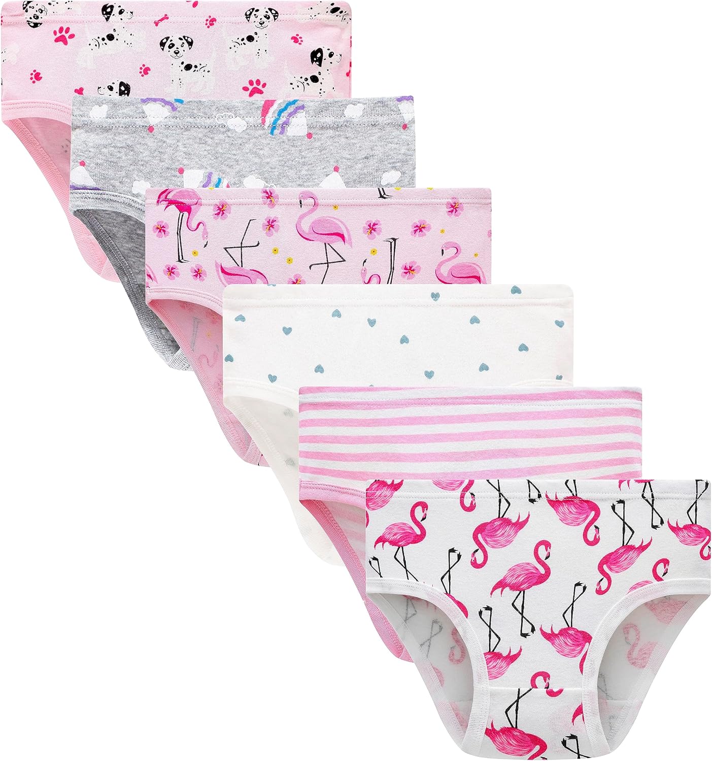 Family Feeling Little Girl Underwear Toddler Panties Big Kids Undies Soft 100% Cotton