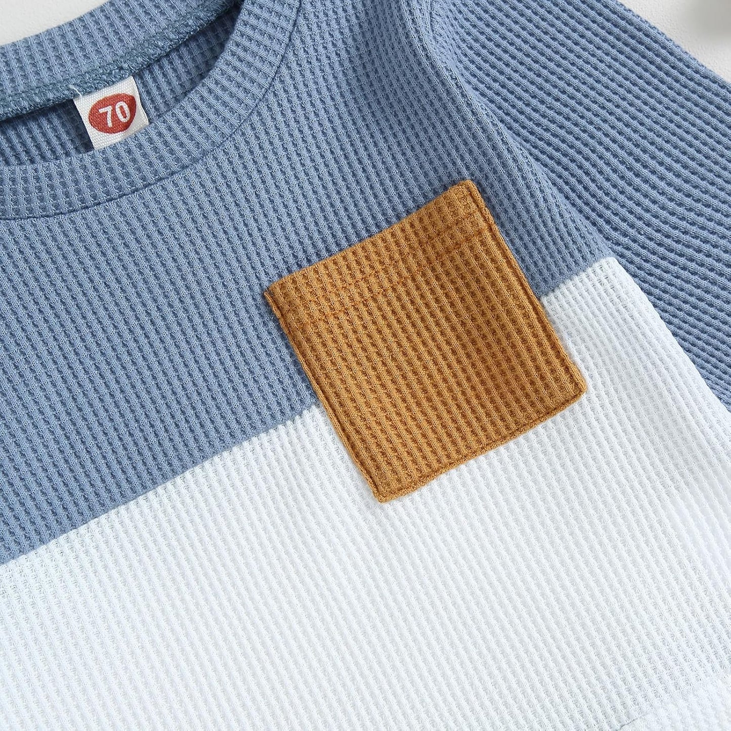 Kupretty Toddler Baby Boy Fall Winter Clothes Color Block Long Sleeve Sweatshirt Pullover Tops + Joggers Pants Outfit Set