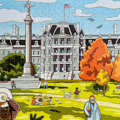 500 Piece Jigsaw Puzzle – Eisenhower Executive Office Building – Washington, D.C. – 15.8 x 19.7 inches – Premium Quality Printed Cardboard – Numbered Pieces – Ages 14+
