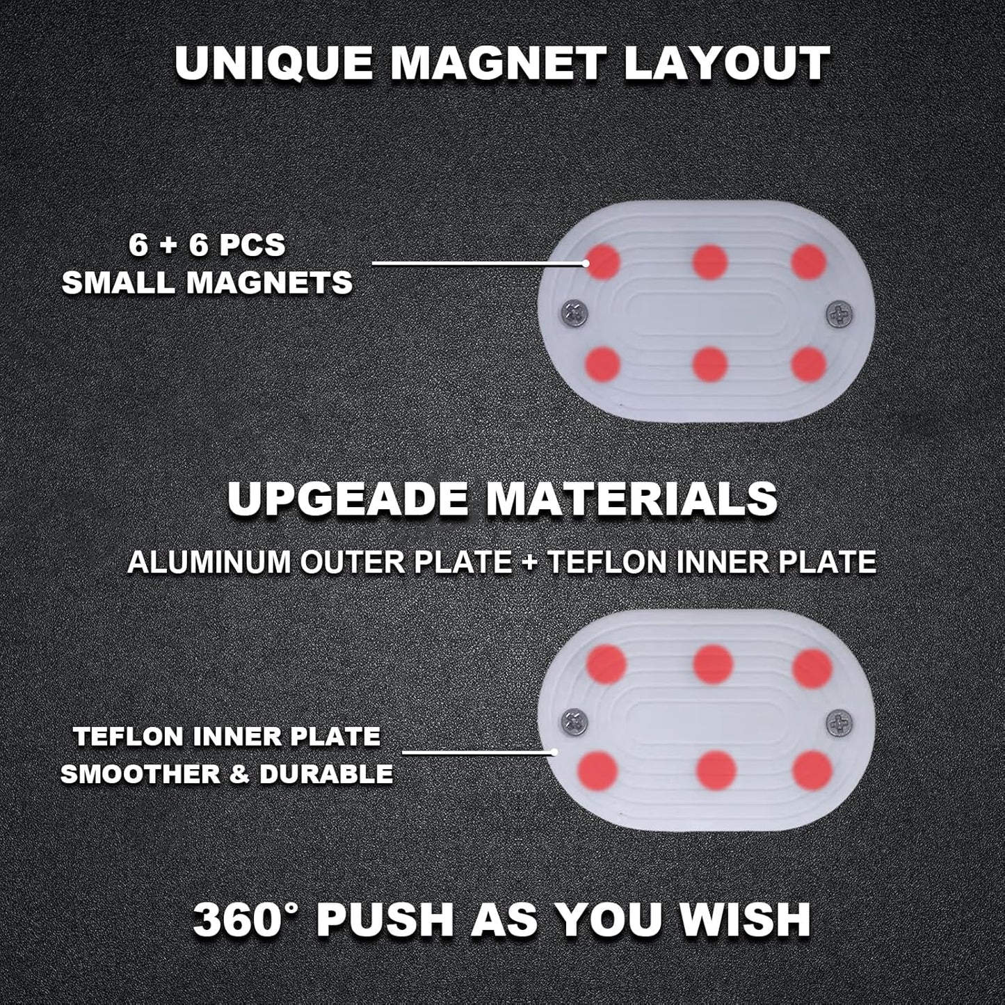 Scales Fidget Slider, Magnetic Metal Trackless Fidget Slider EDC Fidget Toys for Adults, Home/Office Executive Desk Toys for ADHD/ADD/Autism, Ideal Gifts for Him (Silver)