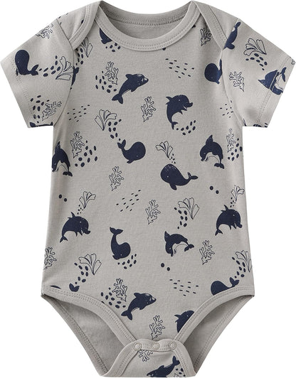 Baby Layette Set Baby Boys' 9-Piece Bodysuits Pants Set Toddler Girl Boy Unisex Baby Gift Sets