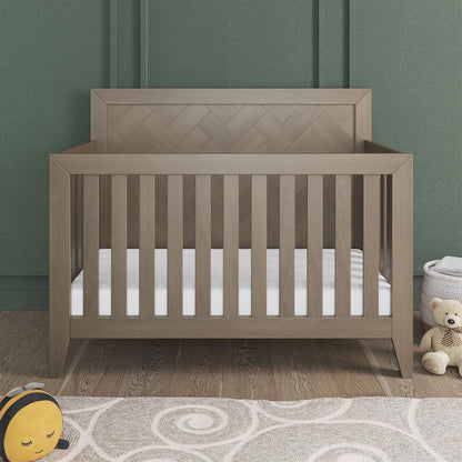 Child Craft Kieran 4-in-1 Convertible Crib, Baby Crib Converts to Day Bed, Toddler Bed and Full