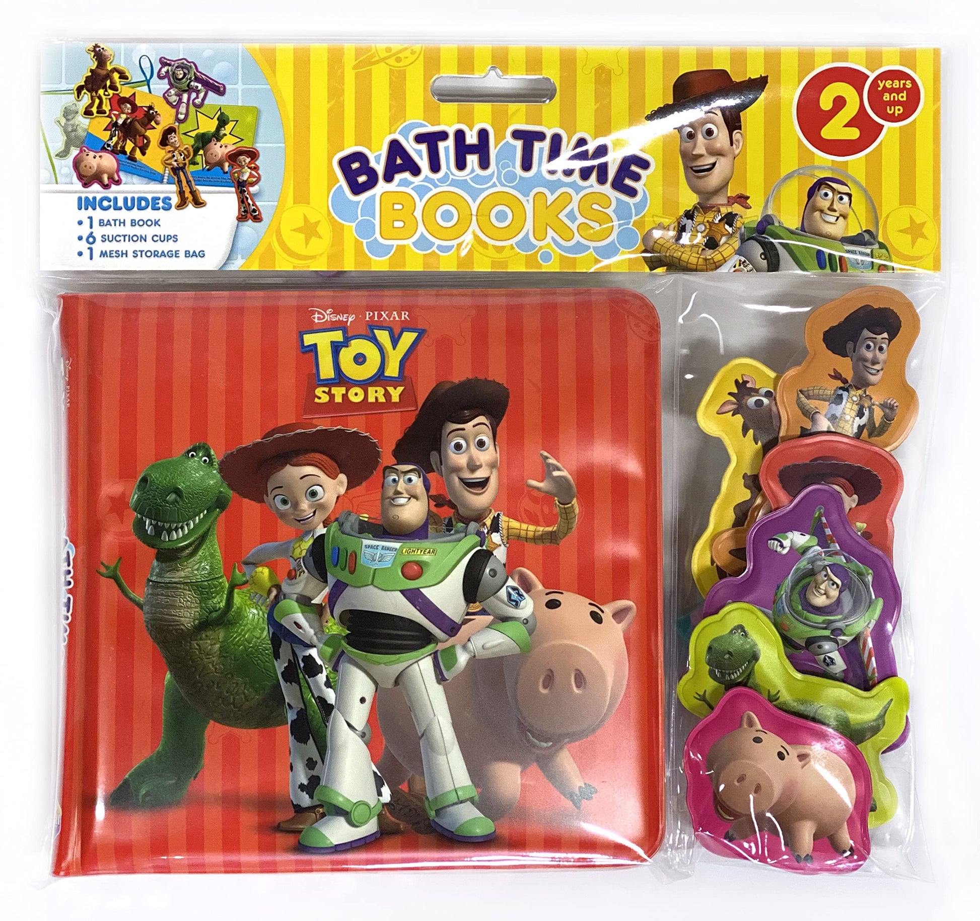 Disney / Pixar Toy Story Bath Time Books - Activity Books for kids, Bath book, 6 Padded suction
