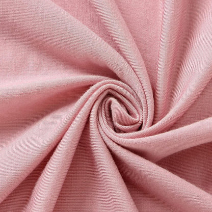 iEvolve Cotton Knitted Baby Swaddle Blanket with Hat Headband Set Newborn Swaddle Wrap Receiving Blankets for Baby Girl Boy 35" x 35"(Pink)