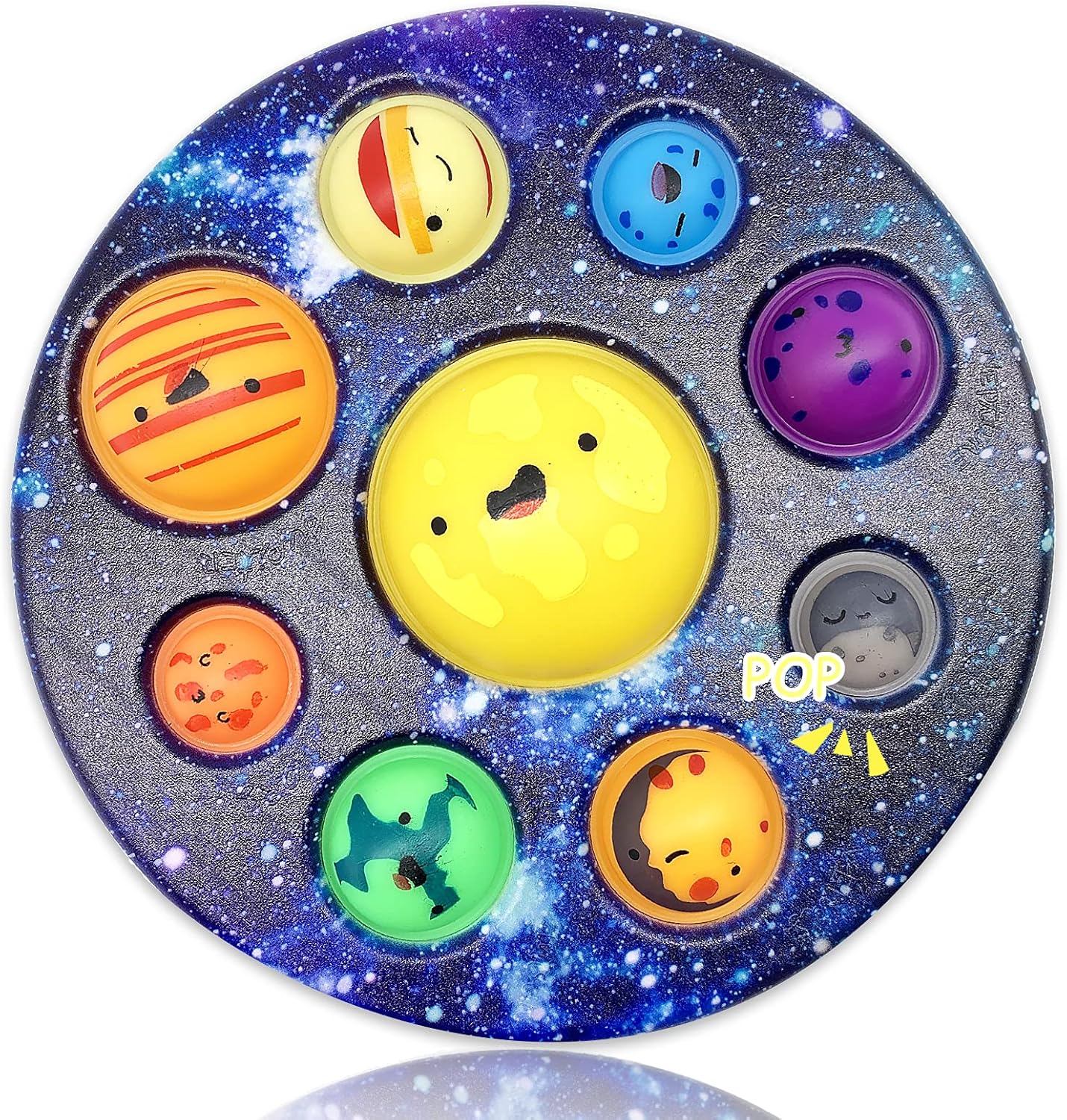 Eight Planet Cave Bubble Push Sensory Fidget Toy, Galaxy Cave Digits Fidget Toys, Autistic Adults