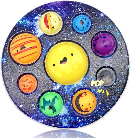 Eight Planet Cave Bubble Push Sensory Fidget Toy, Galaxy Cave Digits Fidget Toys, Autistic Adults