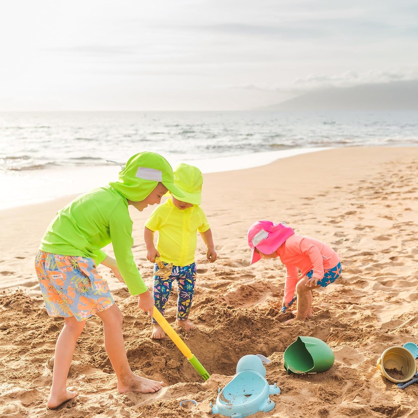 SwimZip Sun Hat with Neck Flap | UPF 50+ Protection for Baby, Toddler, and Kids