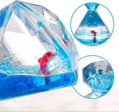 Sensory Toys Liquid Motion Timer Bubbler 3 Set - Best Fidget Toys for Kids Adults for Stress and Anxiety Relief, Calming Tool for Autism Children, Stocking Stuffers Kids Toddlers