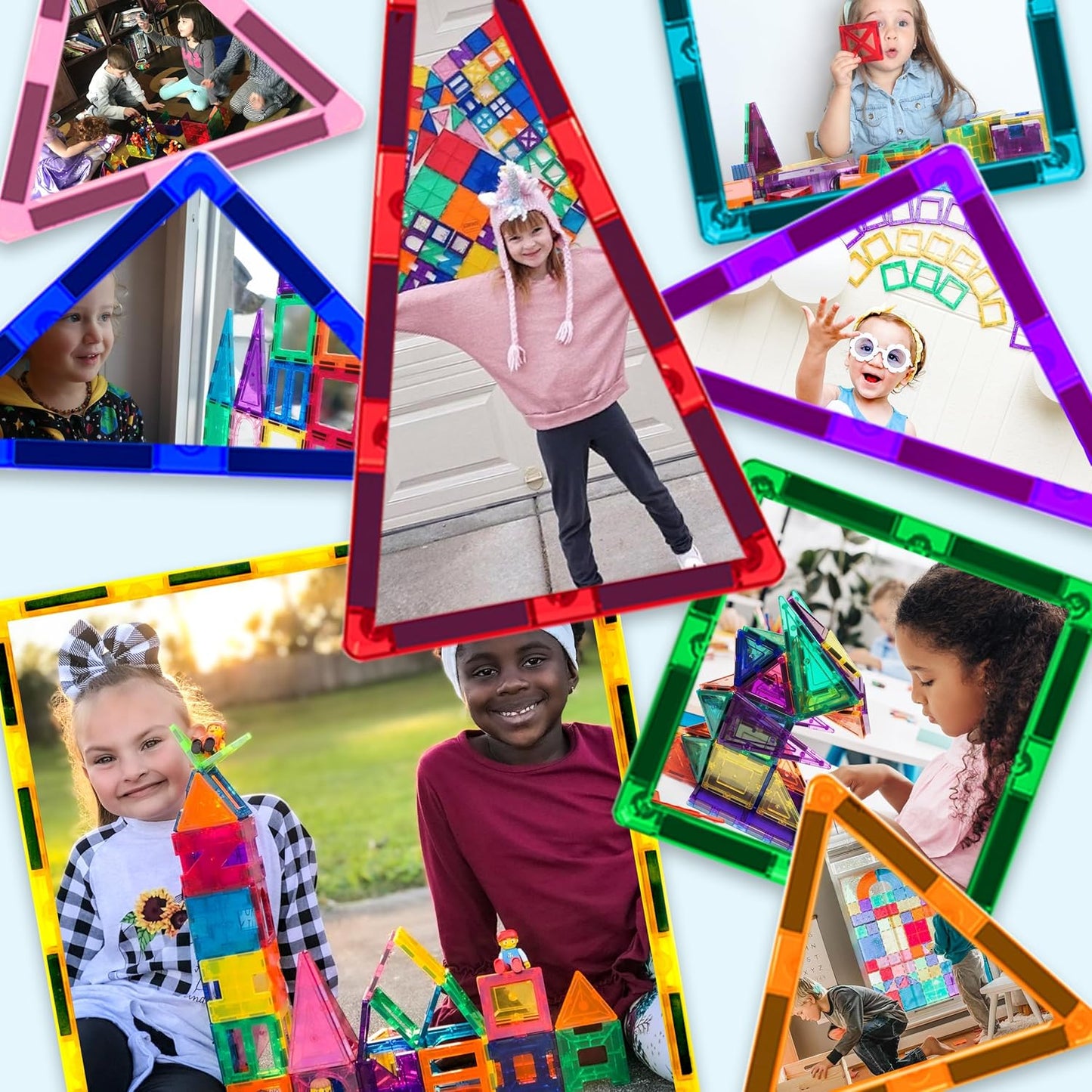 PicassoTiles 100 Piece Set 100pcs Magnet Building Tiles Clear Magnetic 3D Blocks Construction Playboards, Creativity Beyond Imagination, Inspirational, Recreational, Educational Conventional