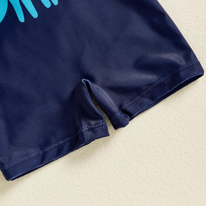 Hnyenmcko Baby/Toddler Boy Rash Guard Swimsuit Long Sleeve One Piece Zipper Swimwear Sunsuit Infant Bathing Suit Beachwear