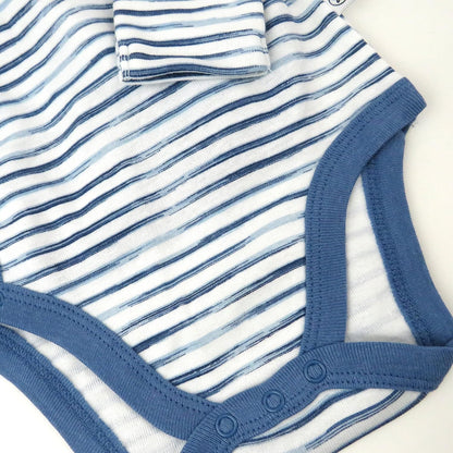 HonestBaby unisex-baby 3-pack Long Sleeve Side-snap Kimono Bodysuits Organic Cotton for Infant Baby Boys, Girls, Unisex