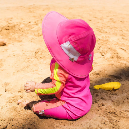 SwimZip Wide Brim Sun Hat | UPF 50+ Protection for Baby, Toddler, and Kids