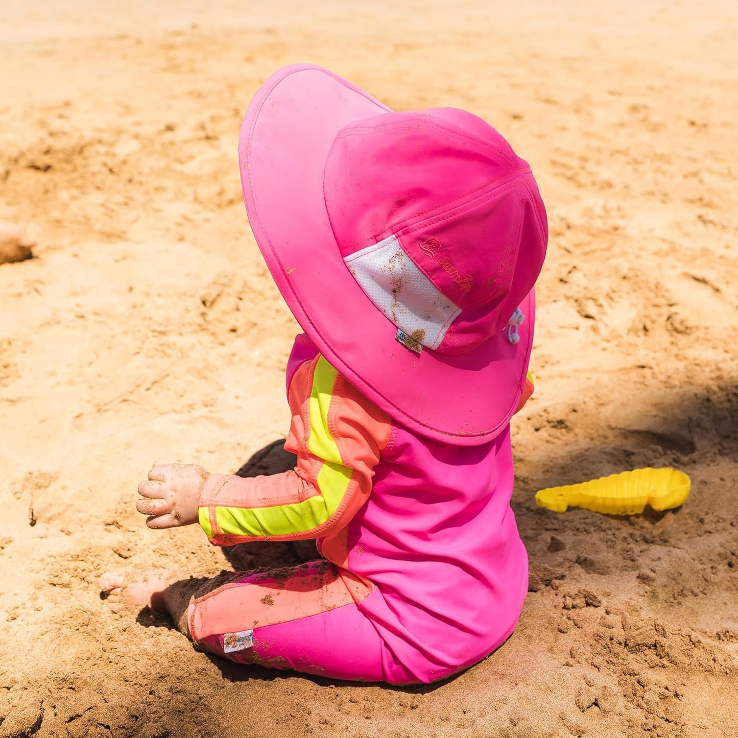 SwimZip Wide Brim Sun Hat | UPF 50+ Protection for Baby, Toddler, and Kids
