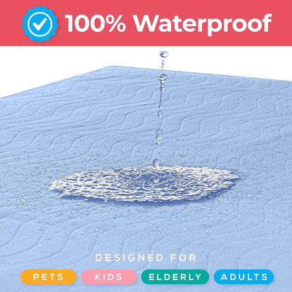 Utopia Bedding Washable Underpads 24" x 36" (Pack of 4), Waterproof Reusable Heavy Absorbency