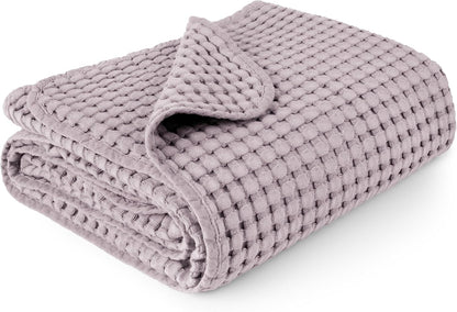 Konssy Waffle Baby Blanket - Soft & Cozy Nursery Swaddle Blanket, Lightweight Toddler Throw for