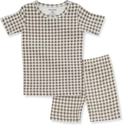 AVAUMA Baby Boys Girls Pajama Set 6M-7T Kids Cute Toddler Snug fit Pattern Design Pjs Cotton Sleepwear