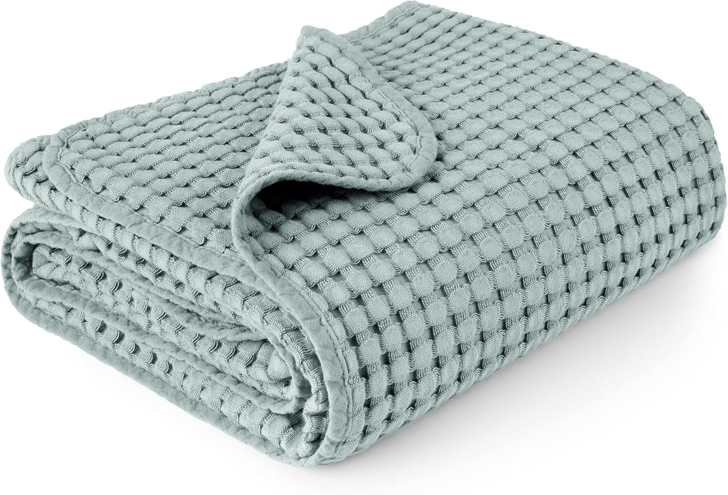 Konssy Waffle Baby Blanket - Soft & Cozy Nursery Swaddle Blanket, Lightweight Toddler Throw for