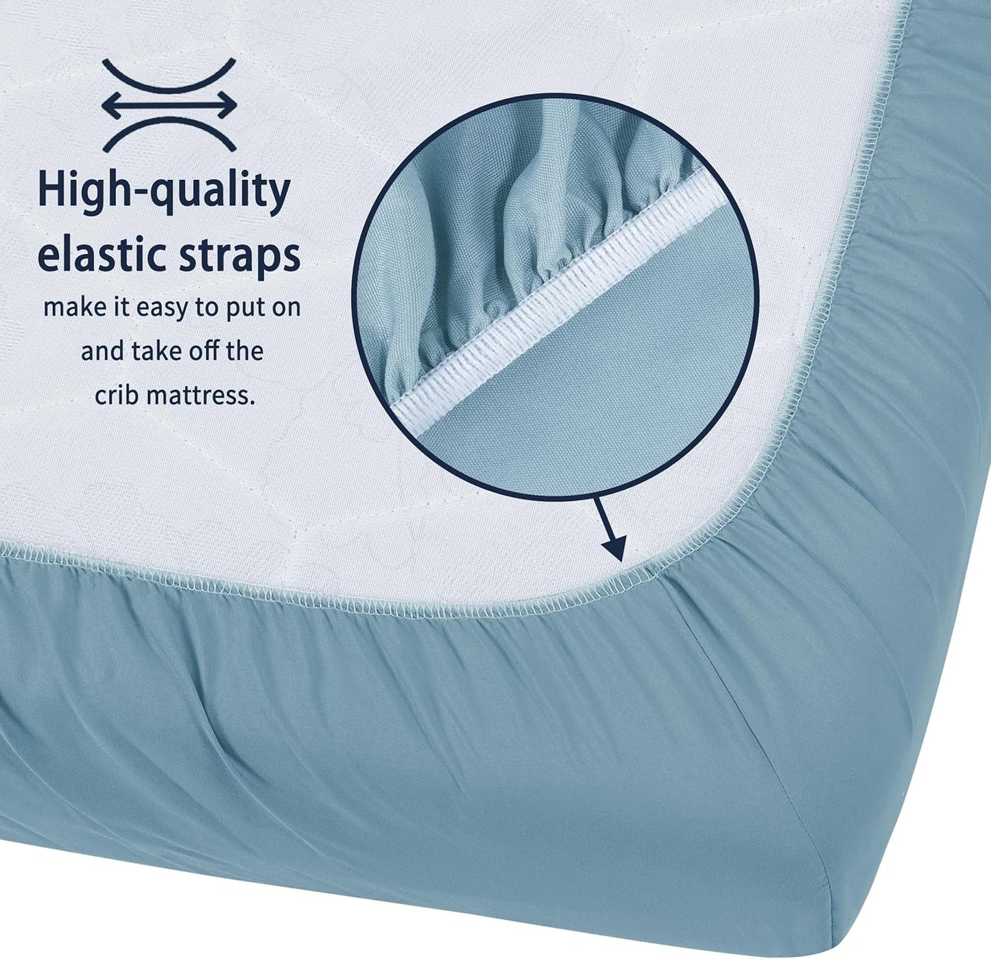 Pack and Play Sheets Fitted, 2 Pack Pack n Play Sheets for Graco Pack n Play Mattress, Unisex