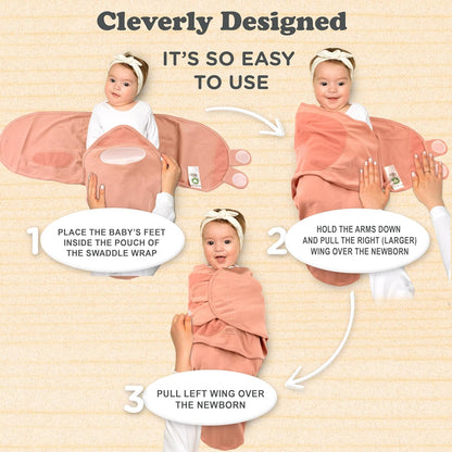 Bublo Baby Swaddles for Newborns – 3-Pack Infant Swaddles 0-3 Months – Adjustable Swaddle Sleep