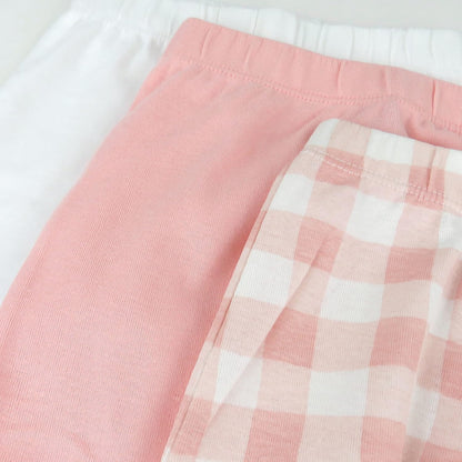 HonestBaby 3-pack Footed Pants Roomy Fit Pull on Bottoms 100% Organic Cotton for Infant Baby Boys, Girls, Unisex