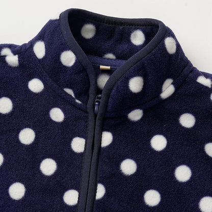 Toddler Fleece Jacket Kids Lightweight Outerwear Boys Girls Long Sleeve Fall Spring Coat 2-12 Years