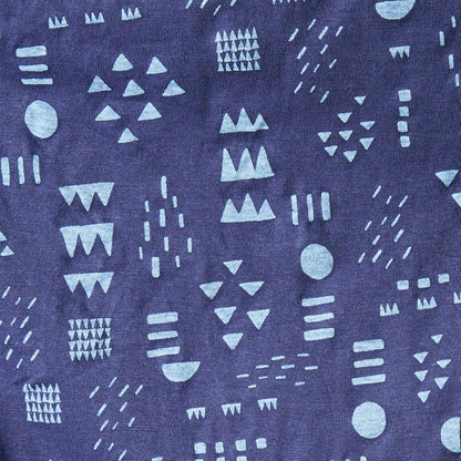 HonestBaby Organic Cotton Changing Pad Cover, Pattern Play Navy, One Size
