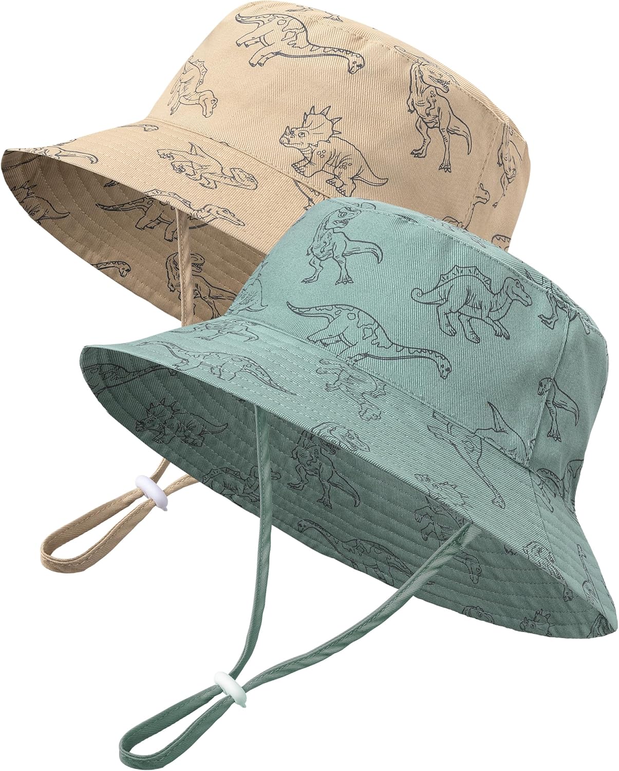 Baby Sun Hat Kids Summer UPF 50+ Toddler Bucket Hat Wide Brim Adjustable Beach Hats for Boys Girls Age 0-6 Years