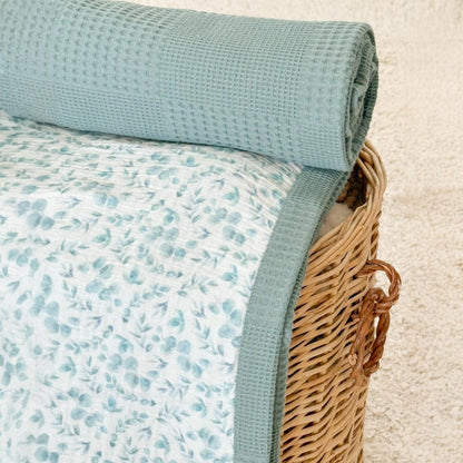 Personalized Baby Blanket with Name – Handmade 100% Organic Cotton Newborn Gift | Custom Knit