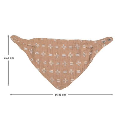 Crane Baby Soft Muslin Bandana Bibs for Boys & Girls, Safari Animal Baby Bibs, Adjustable Absorbent Burp Bandana Set, Pack of 3