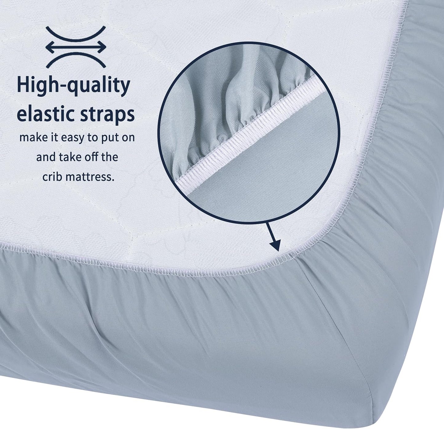 Pack and Play Sheets Fitted, 2 Pack Pack n Play Sheets for Graco Pack n Play Mattress, Unisex