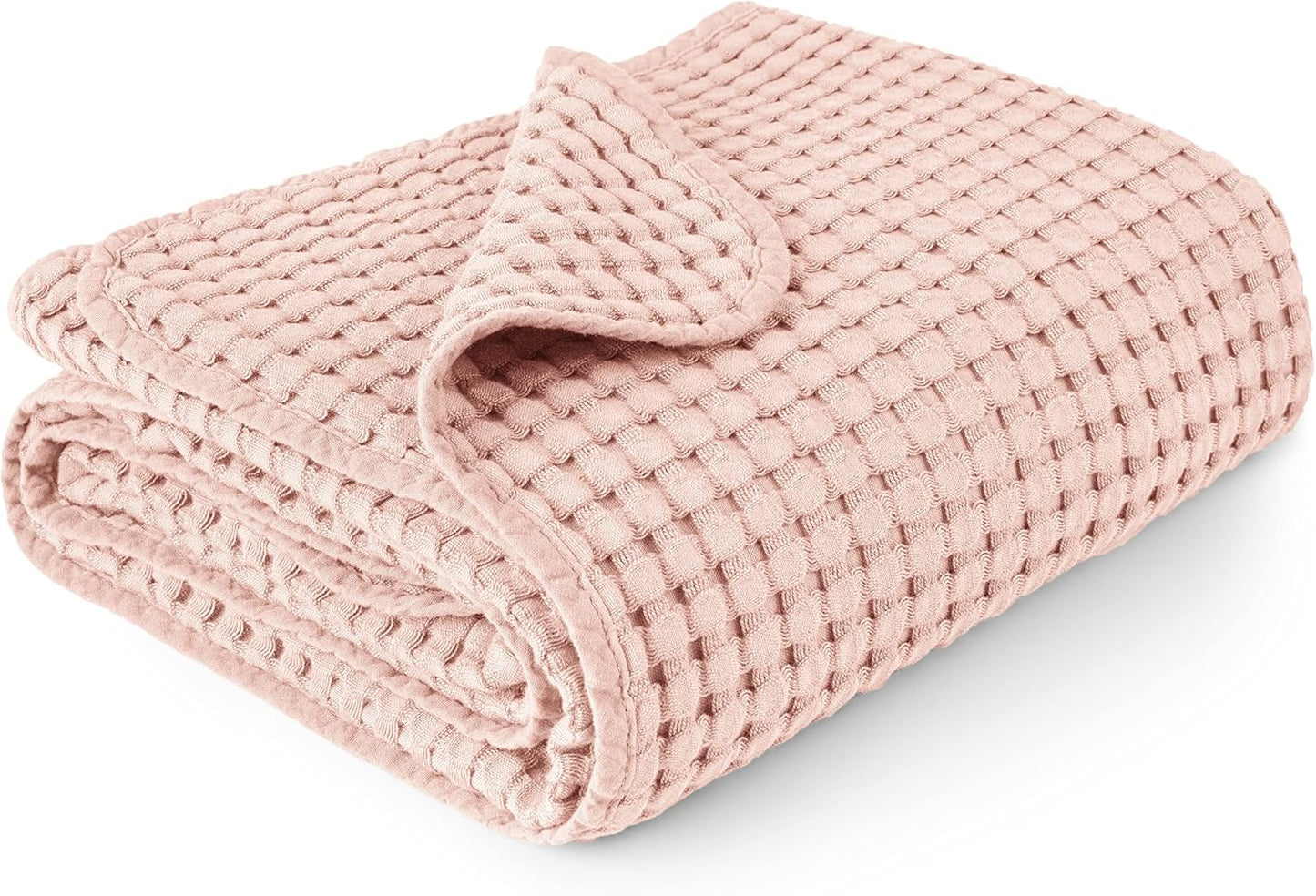 Konssy Waffle Baby Blanket - Soft & Cozy Nursery Swaddle Blanket, Lightweight Toddler Throw for