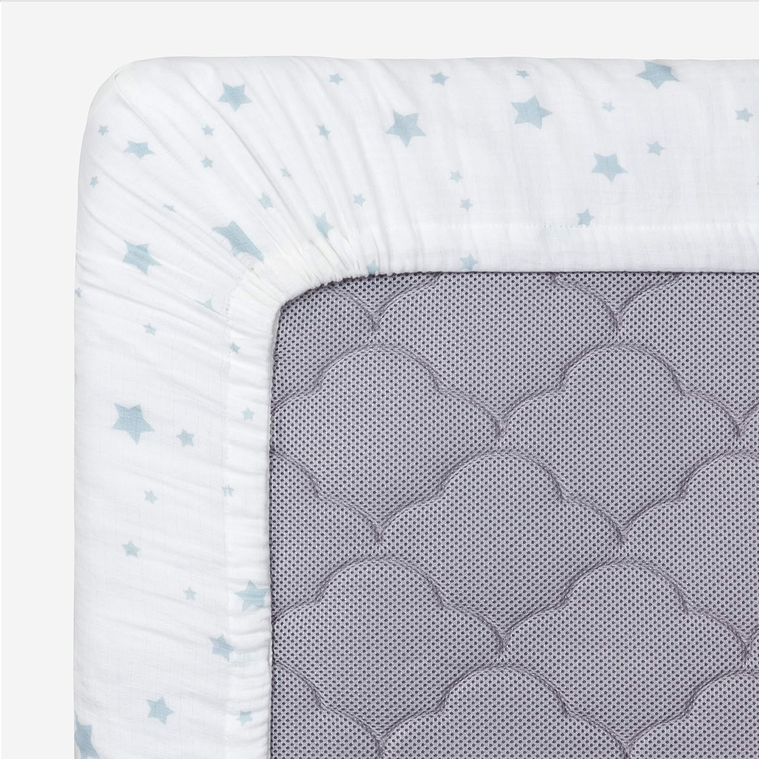 Newton Baby Mini Crib Fitted Sheets (2-Pack) | Organic Muslin Cotton, Breathable & Soft Baby